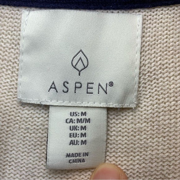 Men’s Fair Isle 1/4 Zip Aspen Sweater- Sz M - Picture 12 of 15